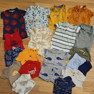 16 pieces of Assorted Kids summer clothing, size 6 months